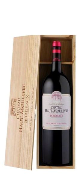 Chateau Haut Mouleyre Magnum in wooden box