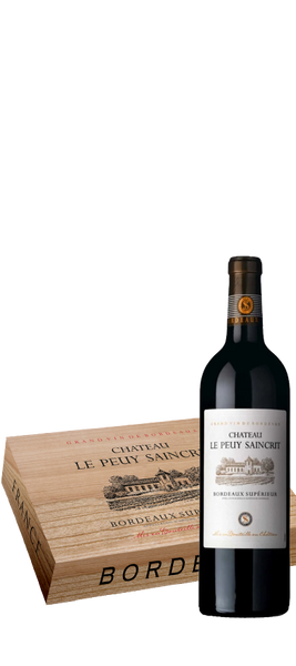 Chateau Peuy Saincrit Bordeaux Sup 2013 x 6 75cl bottles in Wooden Box