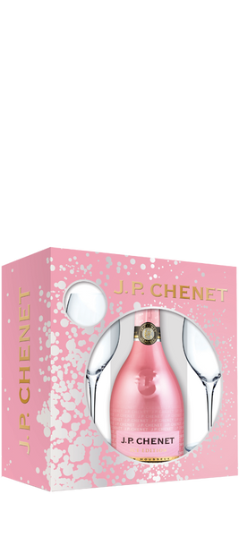 JP Chenet Ice Edition Rose 75cl + 2 glasses