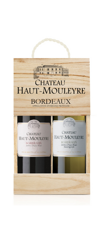 Chateau Haut Mouleyre  AOP 75cl x 2 in Wood (Rouge & Blanc)